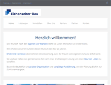 Tablet Screenshot of eichenseher-bau.de